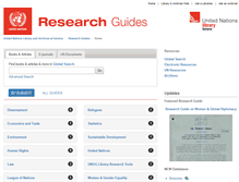 Tablet Screenshot of libraryresources.unog.ch